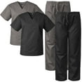 thumbnail image 1 of Medgear 2-Pack Scrubs Set for Men and Women, V-neck Top and Cargo Pants, 1 of 3