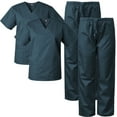 thumbnail image 1 of Medgear 2-Pack Scrubs Set for Men and Women, V-neck Top and Cargo Pants, 1 of 3