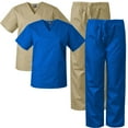 thumbnail image 1 of 2-PACK Medgear Scrubs for Men and Women Scrubs Set Medical Uniform Scrubs Top and Pants, 1 of 3