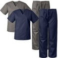 thumbnail image 1 of 2-PACK Medgear Scrubs for Men and Women Scrubs Set Medical Uniform Scrubs Top and Pants, 1 of 3