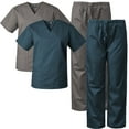 thumbnail image 1 of 2-PACK Medgear Scrubs for Men and Women Scrubs Set Medical Uniform Scrubs Top and Pants, 1 of 3