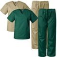 thumbnail image 1 of Medgear 2-Pack Scrubs Set for Men and Women, V-neck Top and Cargo Pants, 1 of 3