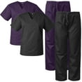thumbnail image 1 of 2-PACK Medgear Scrubs for Men and Women Scrubs Set Medical Uniform Scrubs Top and Pants, 1 of 3