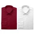 thumbnail image 1 of 2 PACK Men's Boltini Italy Regular Fit Long Sleeve Classic Button Up Dress Shirt, 1 of 11