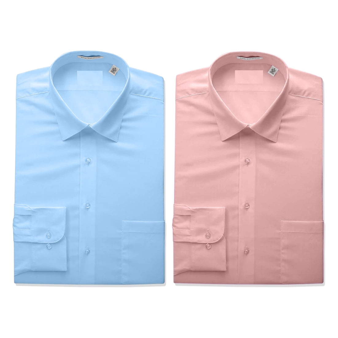2 PACK Men's Boltini Italy Regular Fit Long Sleeve Classic Button
