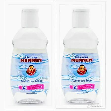 2 PACK!! Mennen Baby Magic Aceite para Bebes 200ml each.