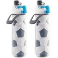 thumbnail image 1 of O2COOL Mist N' Sip Arctic Squeeze Water Bottle w/ Misting Function and No Leak Spout- 20 oz BPA FREE - Soccer Ball - Pack of 2, 1 of 4
