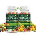 thumbnail image 1 of (2 Pack)Fruits and Veggies Supplement - Fruits and Vegetables Gummies (120 Gummies), Fruit & Herbs, Fruit and Vegetable, Non-GMO, Pectin-Based, Gluten-Free, 1 of 5