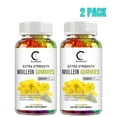 thumbnail image 1 of (2 PACK) Mullein Leaf Gummies 2000mg, Herbal Dietary Supplement, Mullen for Lungs Mullein Capsules, 120 Count, 1 of 9