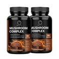 thumbnail image 1 of (2 Pack)Mushroom Supplement 2760mg,180 Capsules - 10 Mushrooms Blend - Reishi,Lions Mane,Cordyceps,Chaga,Turkey Tail, Maitake,Shiitake,Oyster Nootropic Complex - Brain,Energy,Focus Pills, 1 of 7