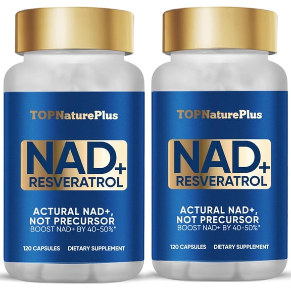 2-PACK NAD+ Supplement for Men&Women, Anti-aging, 120 Capsules*2