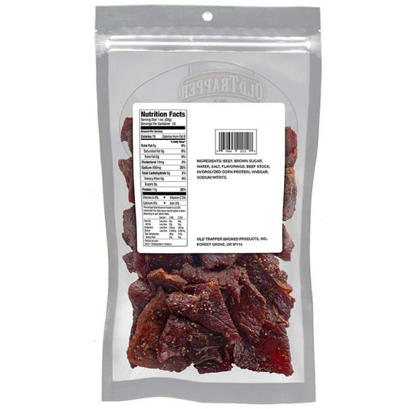 2 PACK | Old Trapper Beef Jerky, Peppered, 10 oz