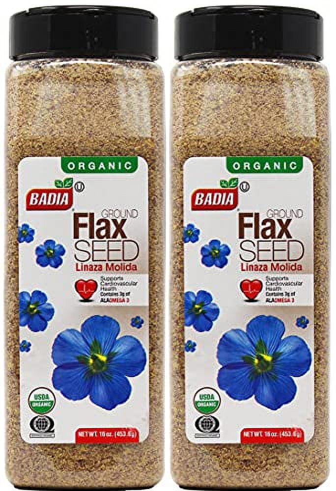 2 PACK Organic Ground Flax Seed / Linaza Molida en Polvo Kosher 2x16