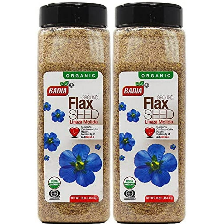 2 PACK- Organic Ground Flax Seed / Linaza Molida en Polvo Kosher 2x16 oz -  Walmart.com