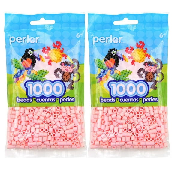 2-PACK - Perler Beads 1,000/Pkg - Peach