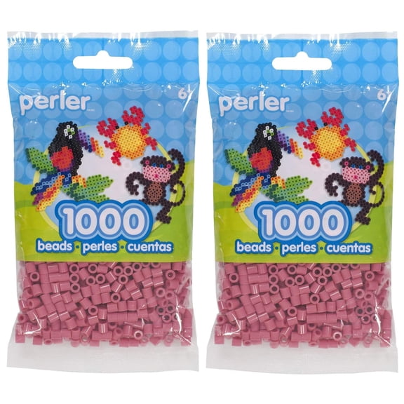 2-PACK - Perler Beads 1,000/Pkg - Rose
