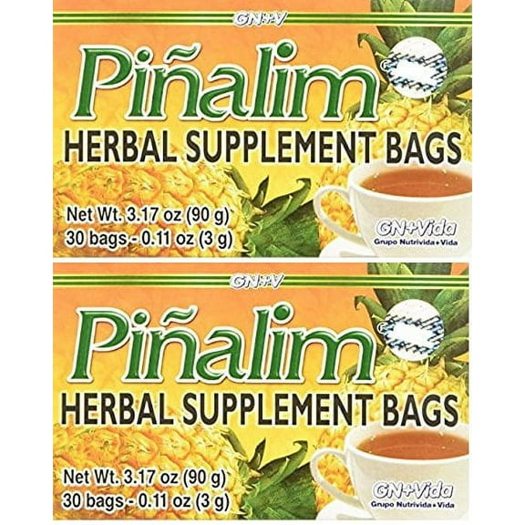 2 PACK Pinalim Te De Pina Gn+vida USA Pinalim Pineapple Tea Extra Strength