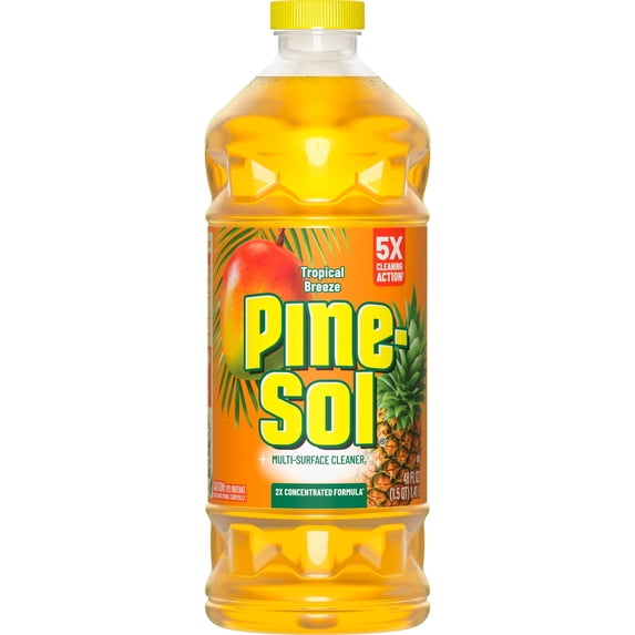 2 PACK Pine-Sol Multi-Surface Cleaner, Tropical Breeze, 48 Fluid Ounces