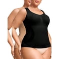 thumbnail image 1 of 2 PACK Plus Size Shapewear Camisole for Women's Shapewear Tummy Control Tank Tops Seamless Compression Body Shaper, 1 of 6