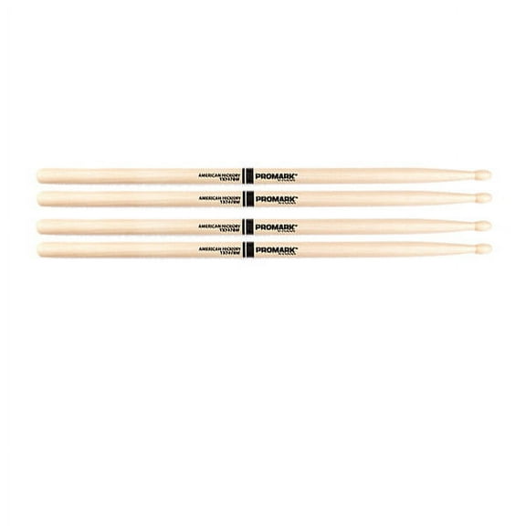 2 PACK Promark TX747BW American Hickory Super Rock Wood Tip TX747BW-2