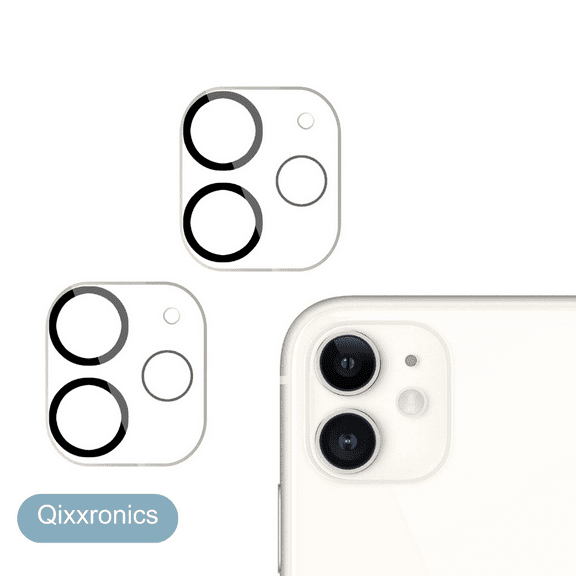 2-PACK Qixxronics for iPhone 11 Camera Lens Protector Tempered Glass Clear
