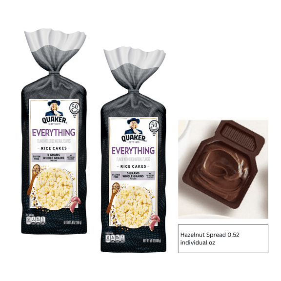 (2 PACK ) Quaker Rice Cakes Everything 5.9 OZ