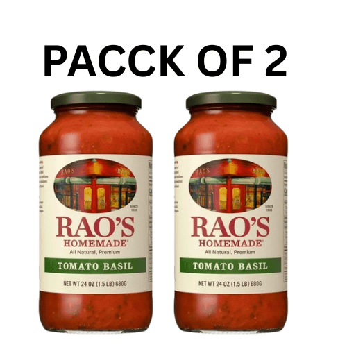 2 PACK Rao's Homemade Tomato Basil Spaghetti Sauce, Low Carb, Keto Friendly, 24 Oz