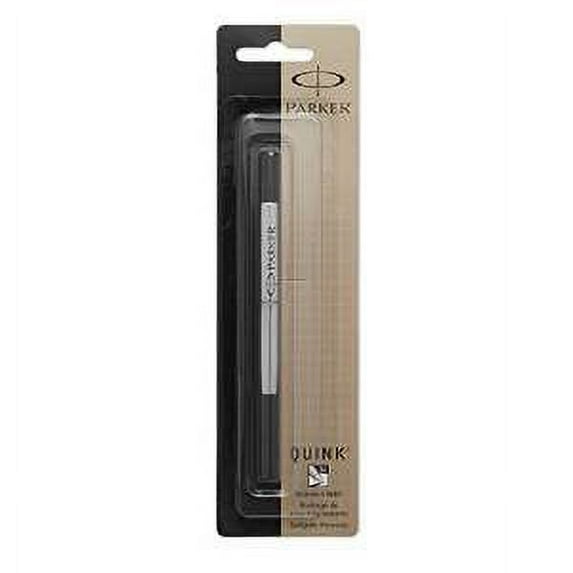 2 PACK: Rollerball Pen Refill, for Parker Pen, Medium Tip, Black Ink (PAR30215)