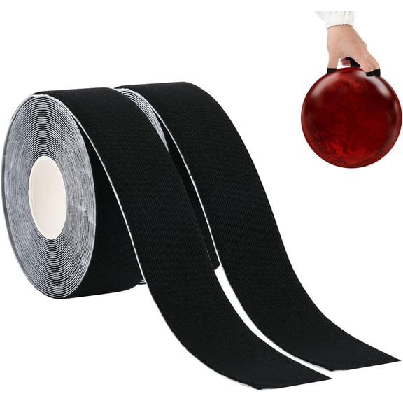 2-PACK Rolls Bowling Finger Tape Thumb Tape Elastic Bowling Ball Thumb Tape Protective Bowling Accessories for Bowler Sport Exercise Workout, Each Roll 2.5 cm x 5m