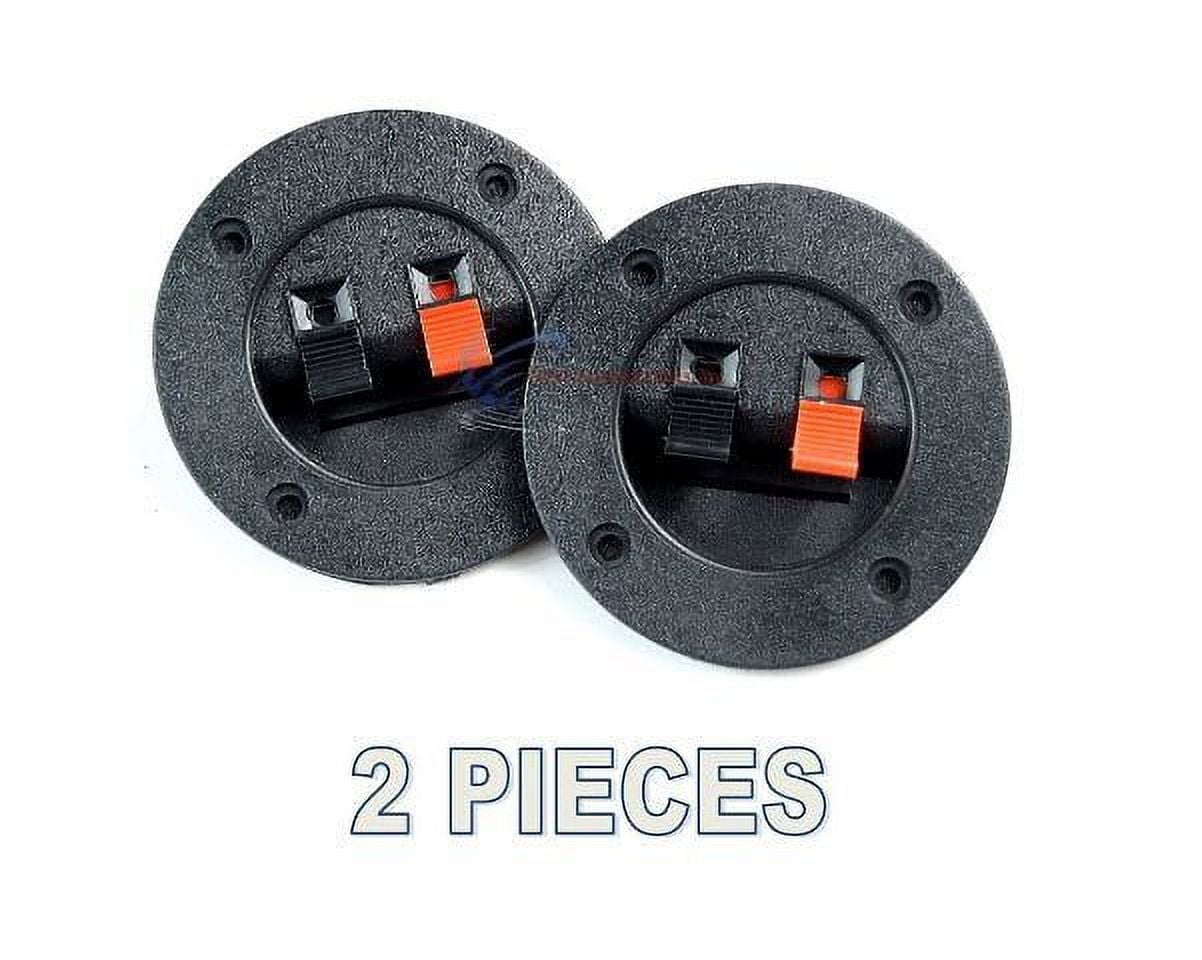 2 PACK SPEAKER ROUND BOX SPEAKER TERMINAL CUP SPRING POST SUBWOOFER