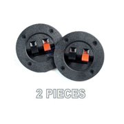 2 PACK SPEAKER ROUND BOX SPEAKER TERMINAL CUP SPRING POST SUBWOOFER SPEAKER BOX