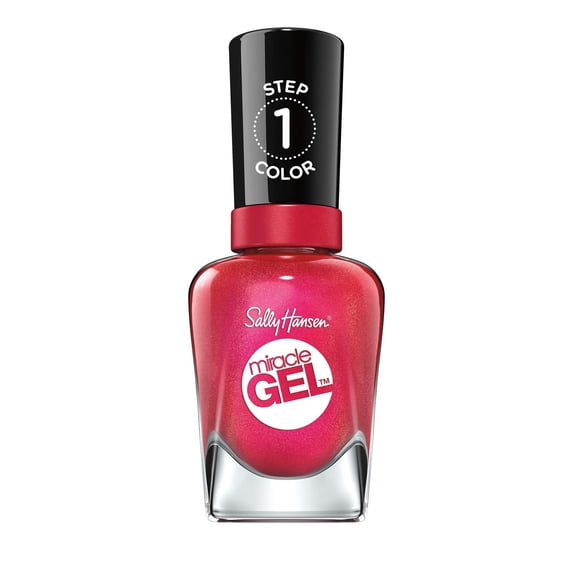 2 PACK Sally Hansen Miracle Gel Nail Polish, (446) Red-y, Set, Run!