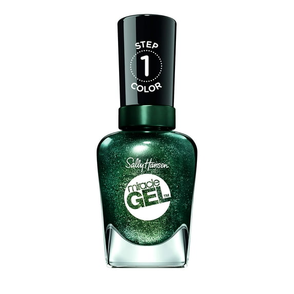 2 PACK Sally Hansen Miracle Gel Nail Polish, (652) Neblue-la 0.5 oz.