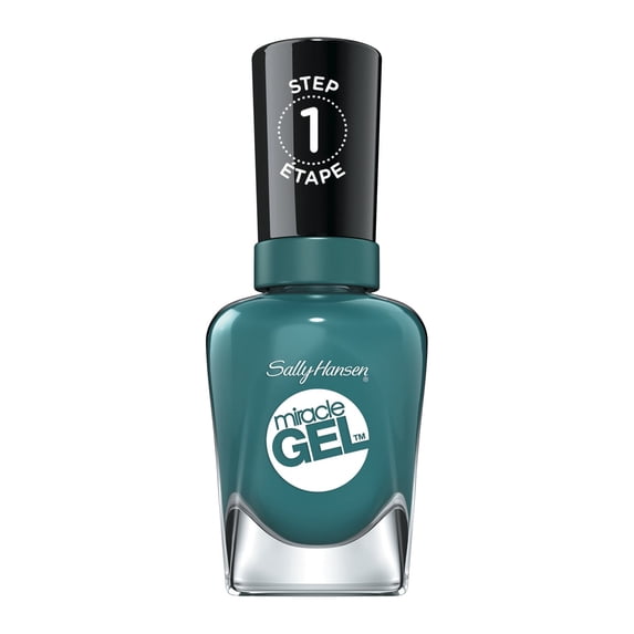 2 PACK Sally Hansen Miracle Gel Nail Polish, Fish-teal Braid