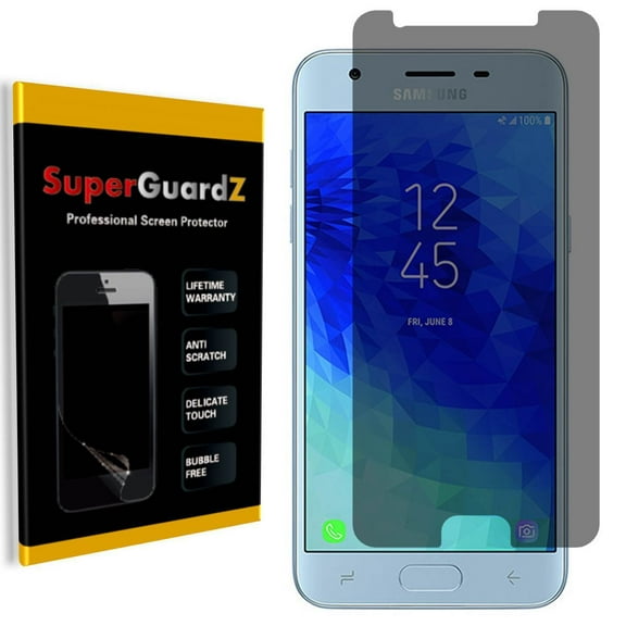 [2-PACK] Samsung Galaxy Express Prime 3 SuperGuardZ Screen Protector [Privacy Anti-Spy], Anti-Scratch, Keep Your Screen Secret, Anti-Fingerprint
