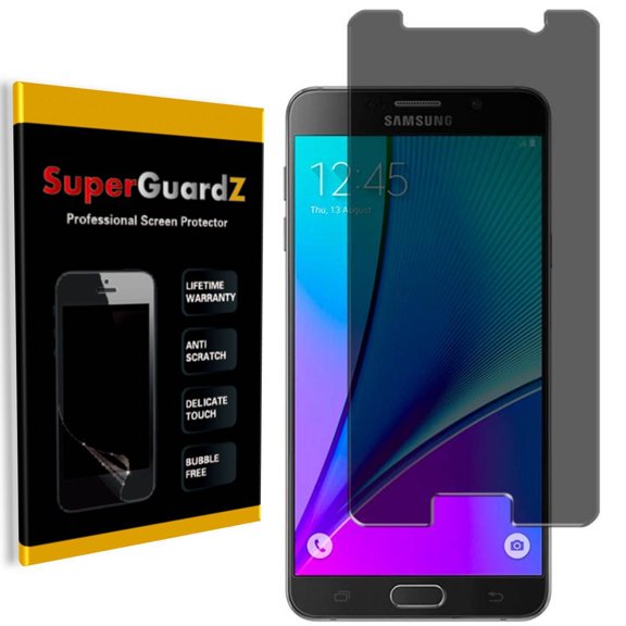 [2-PACK] Samsung Galaxy Note 5 SuperGuardZ Screen Protector [Privacy Anti-Spy], Anti-Scratch, Keep Your Screen Secret, Anti-Fingerprint