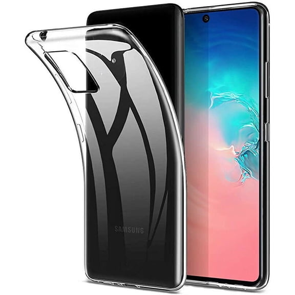 [2-PACK] Samsung Galaxy S10 Lite Case, Clear TPU Flexible Cover Armor, Anti-Shock, Drop Protection