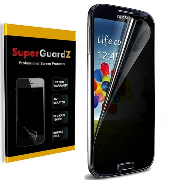 [2-PACK] Samsung Galaxy S4 SuperGuardZ Screen Protector [Privacy Anti-Spy], Anti-Scratch, Keep Your Screen Secret, Anti-Fingerprint