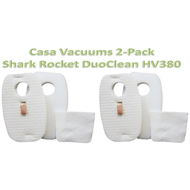 2 PACK Shark Rocket DuoClean HV380 HV380W HV381 HV382 HV383 HV384Q
