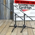 thumbnail image 1 of (2-PACK) Short Height Microphone Stand | Griffin Small Studio Recording Holder, 1 of 15