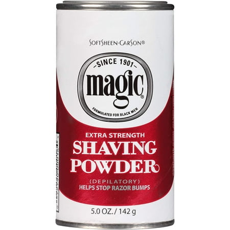 [ 2 PACK ] SoftSheen-Carson Magic - Extra Strength For Coarse Beards Razorless Shaving Powder 5 oz * BEAUTY TALK LA *