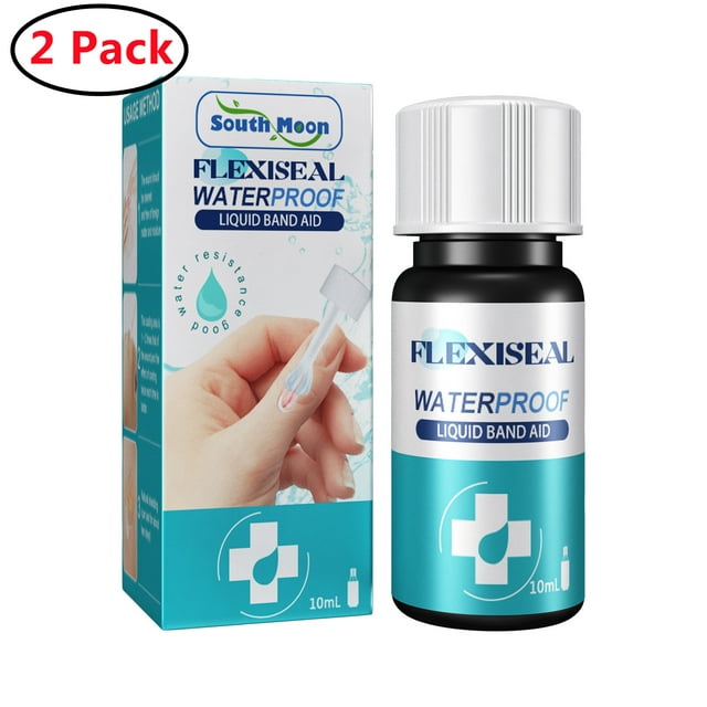2 PACK Spray on Bandage, Natural Seal Liquid Bandage, Sting Free