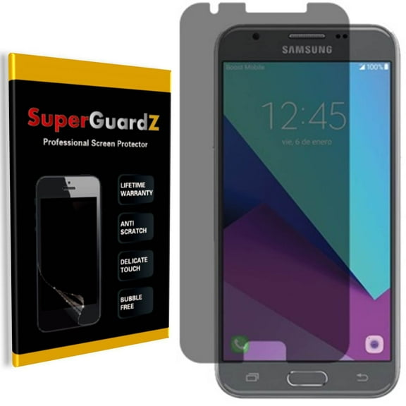 [2-PACK] SuperGuardZ Screen Protector [Privacy Anti-Spy] For Samsung Galaxy J3 (2017) / J3 Emerge / Amp Prime 2 / J3 Prime / Express Prime 2 / J3 Eclipse / J3 Mission / Sol 2 / J3 Luna Pro