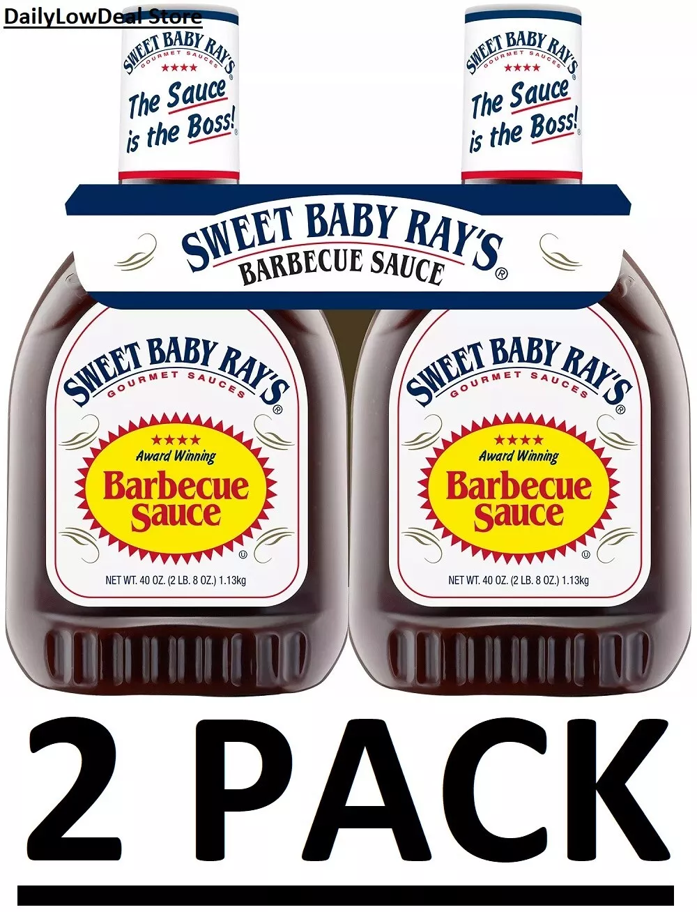 2 PACK - Sweet Baby Ray's Barbecue Sauce (40 oz.) Total 80 oz LOWEST PRICES!!