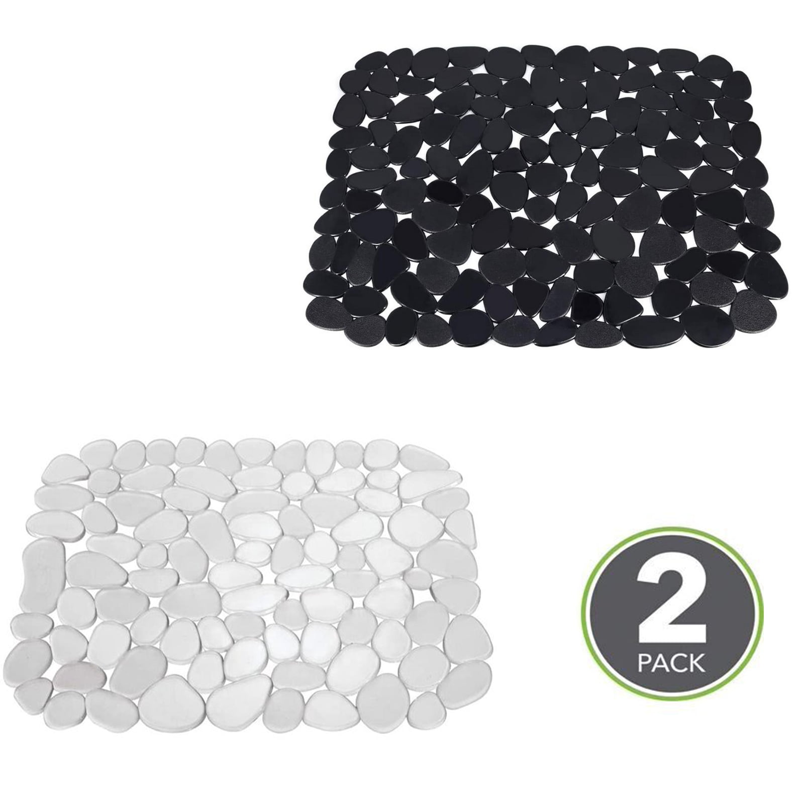 2 PACK Textured Pebble Sink Mat/protector, Adjustable Kitchen Home Sink