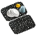 thumbnail image 1 of 2 Pack Pebble Sink Mat for Stainless Steel/Ceramic Sinks,Adjustable PVC Sink Protectors Mats for Bottom of Kitchen Sink, Kitchen Home Dish Drying Pad for Dishes and Glassware, 15.7 x 11.8 inch, 1 of 9