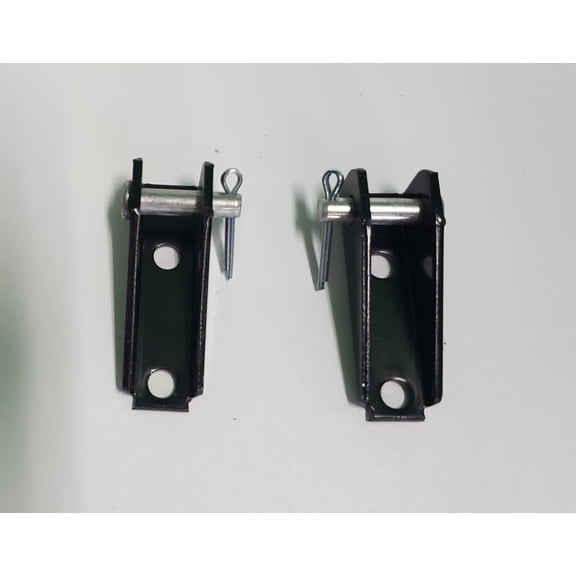 2 PACK - Todco Style Roll-up Door Box Cable Anchor Bracket Clevis Pin Kit -BLACK