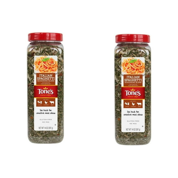 2 PACK Tone's Italian Spaghetti Seasoning Blend (14 oz.)