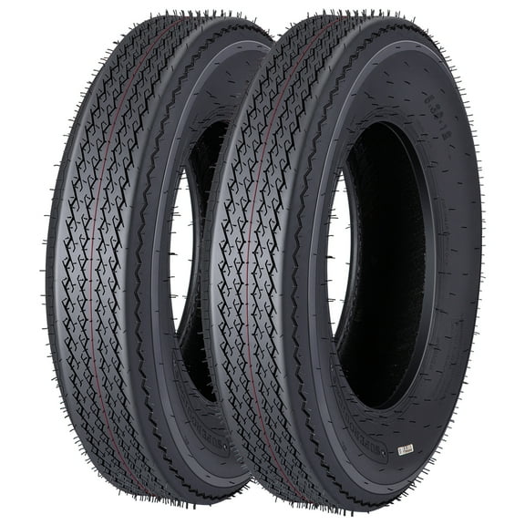 2 PACK Trailer Tires, 5.30-12 6PR Trailer Tires, Load Range C, 6PR