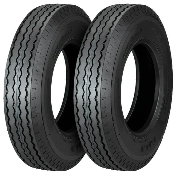 2 PACK Trailer Tires, 8-14.5 14PR Trailer Tires, Load Range C, 14PR